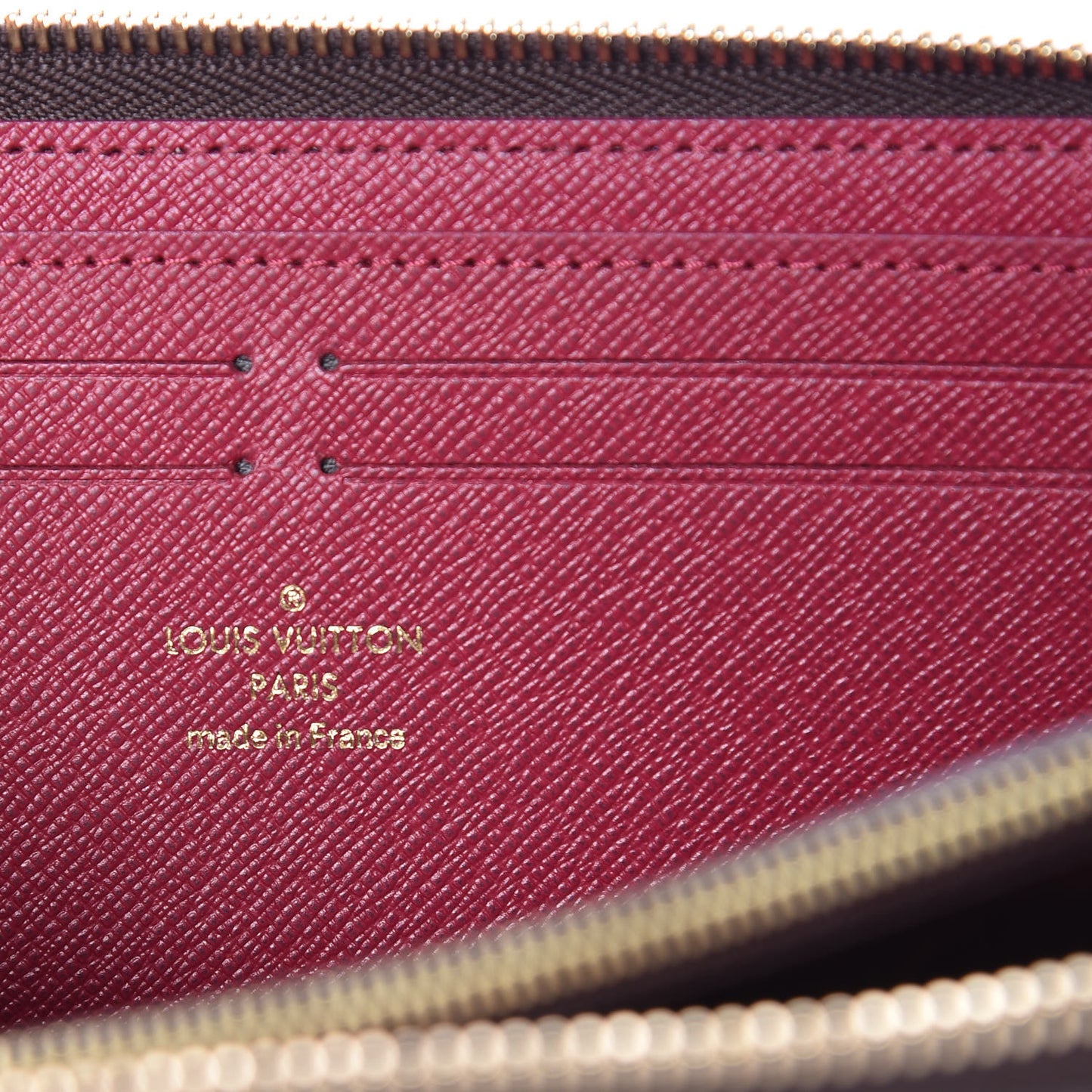 Monogram Clemence Wallet Fuchsia