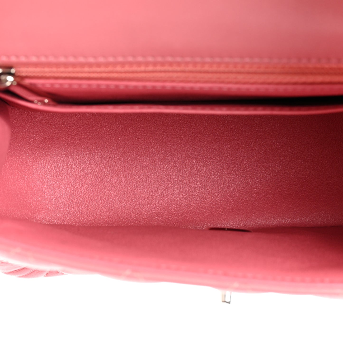 Lambskin Quilted Mini Square Flap Pink
