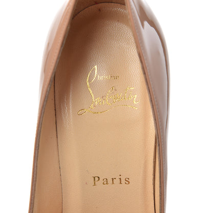 Christian Louboutin Patent Decollete 554 100 Pumps 40 Nude 6 of 17