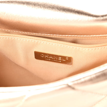 Chanel Metallic Lambskin Quilted Medium Chanel 19 Flap Gold 8 of 11