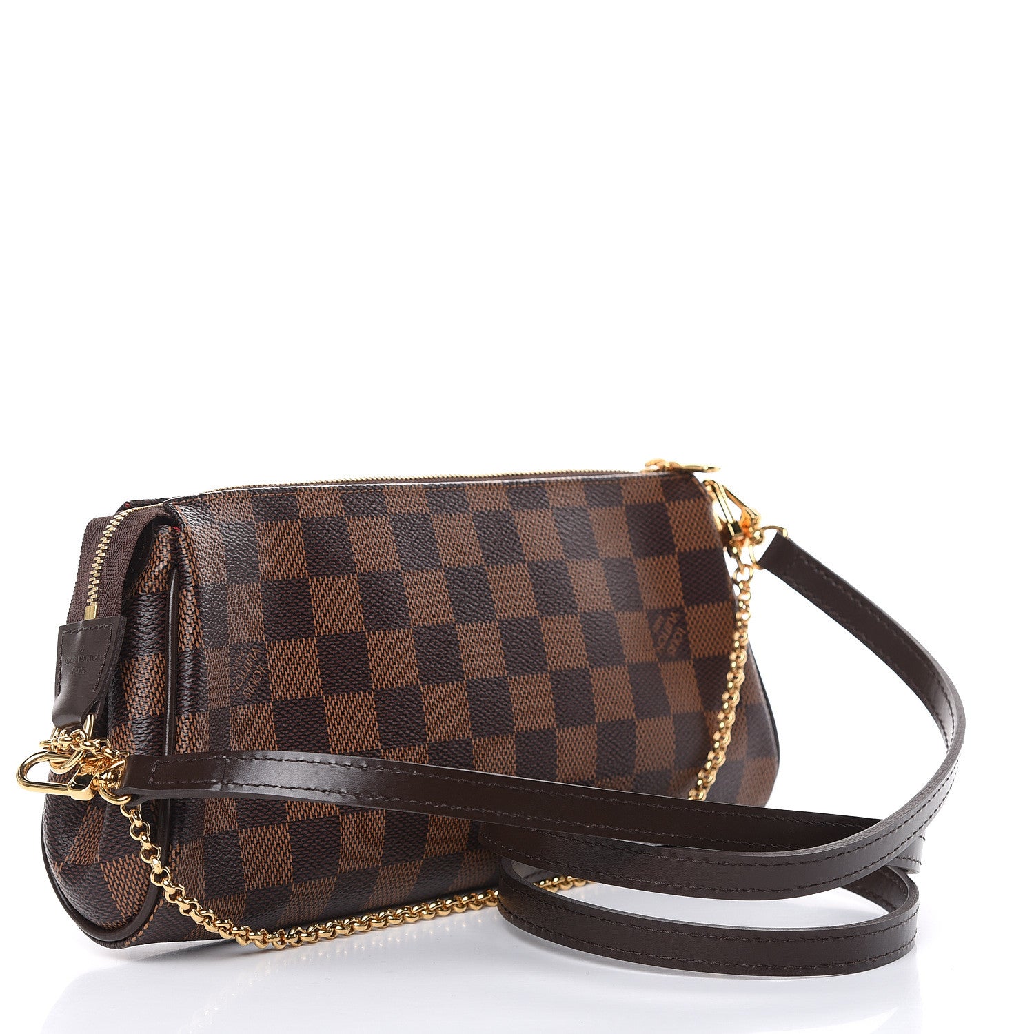 Louis Vuitton Damier Ebene Eva Clutch 3 of 9