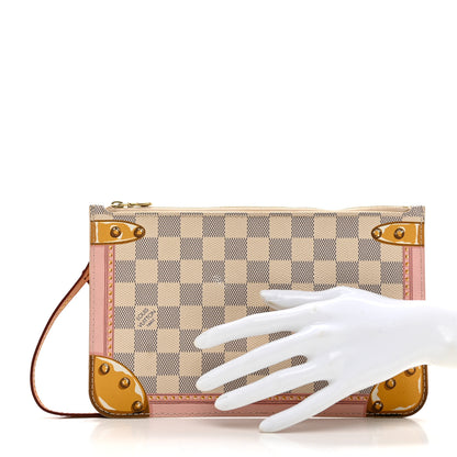 Louis Vuitton Damier Azur Summer Trunks MM GM Pochette 2 of 7