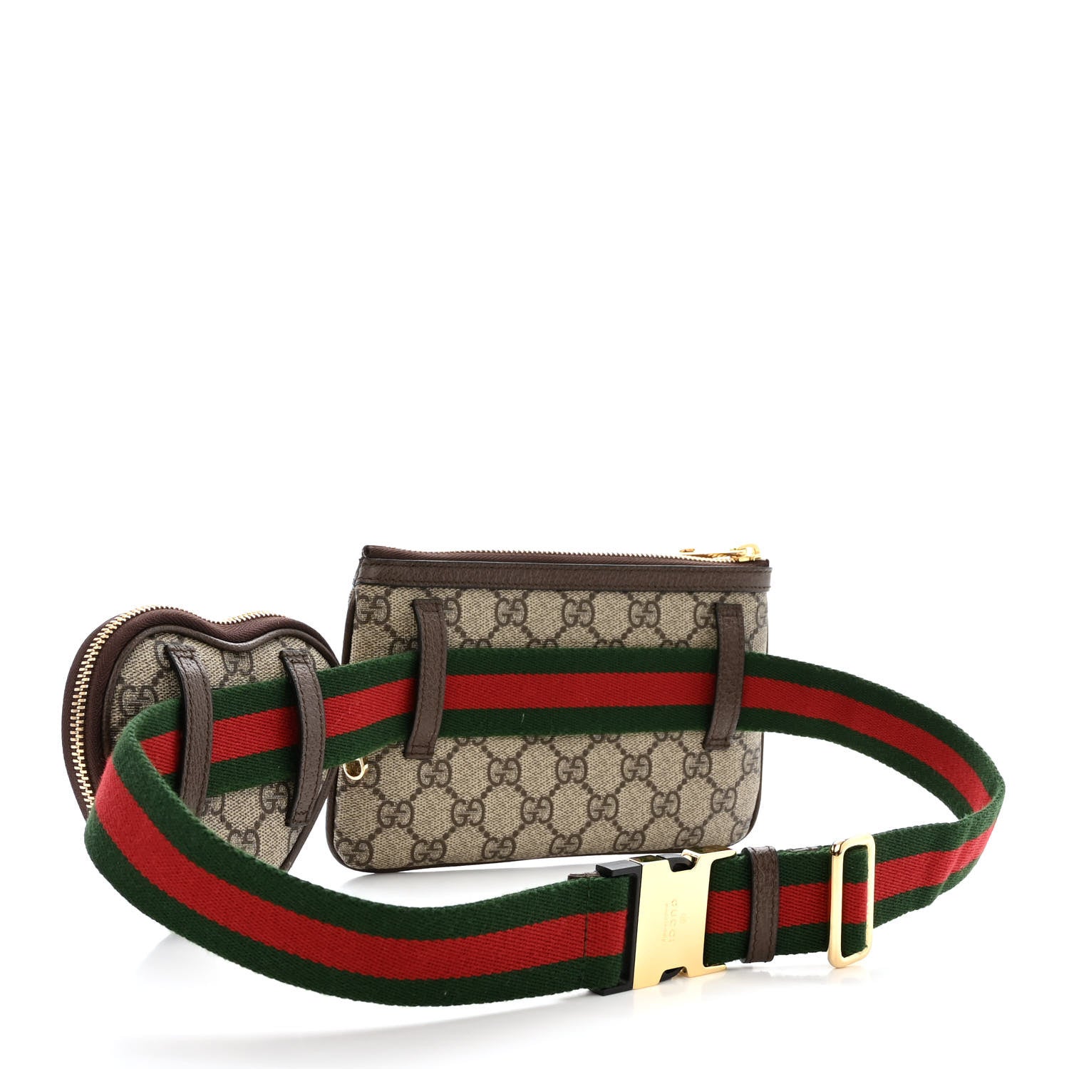 Gucci GG Supreme Monogram Web Ophidia Utility Belt Bag 75 30 Beige Ebony New Acero 3 of 14