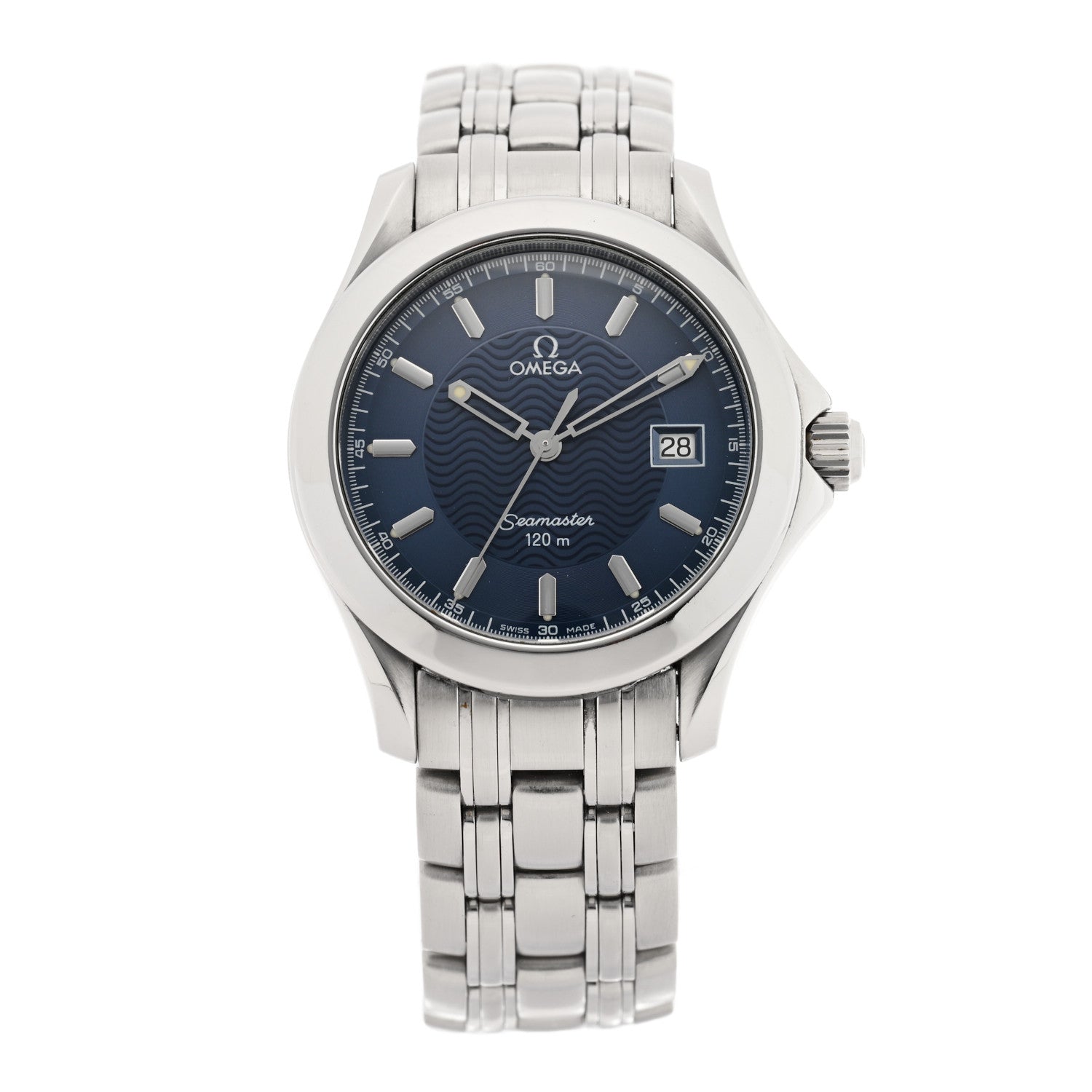 Omega Stainless Steel 36mm Seamaster 120M Quartz Watch Blue 2511.81 1 of 4