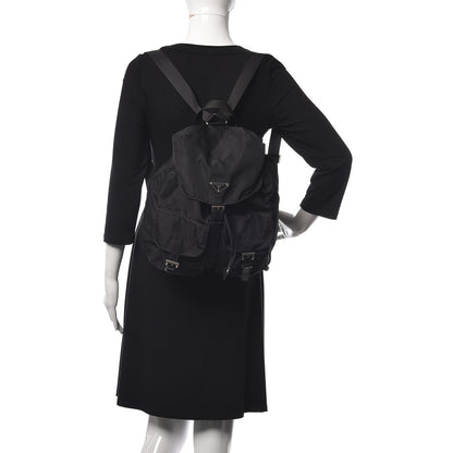 Prada Nylon Vela Medium Backpack Black 2 of 12