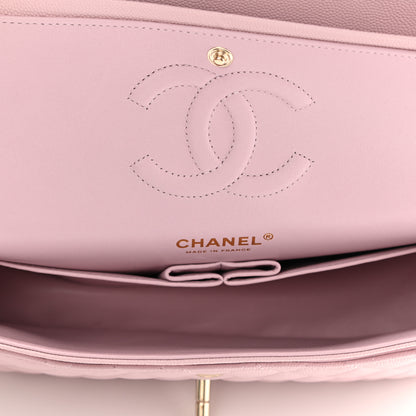 Chanel Caviar Quilted Medium Double Flap Light Pink 5 of 10