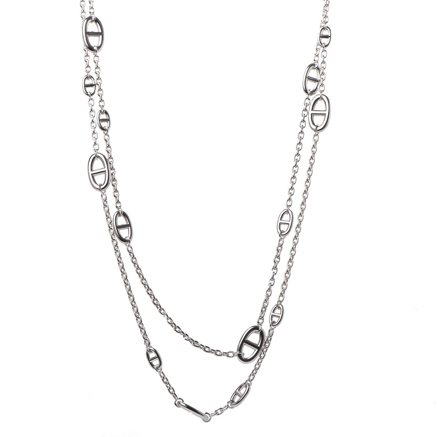 Hermes Sterling Silver Farandole Necklace 160 1 of 6
