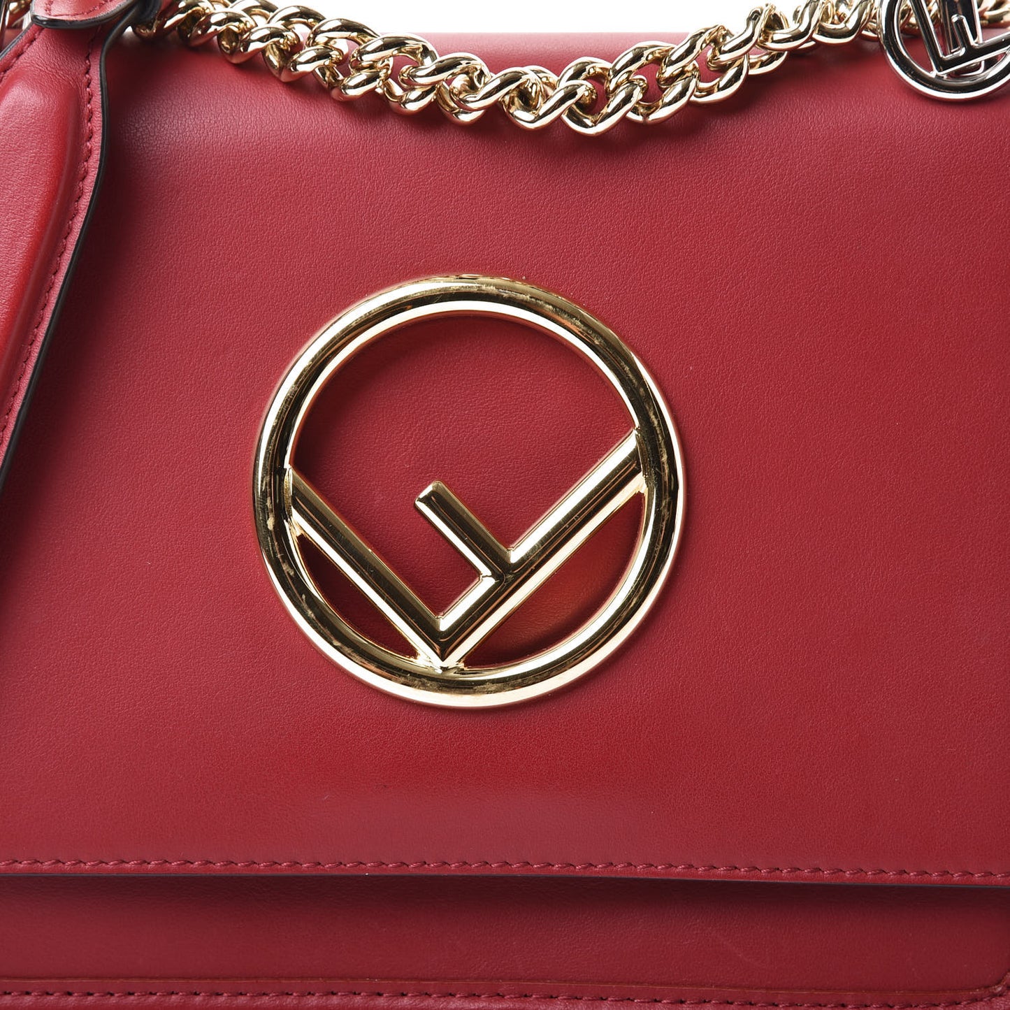 Vitello Century Opaco F is Fendi Small Kan I Shoulder Bag Fragola