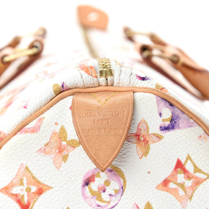 Louis Vuitton Watercolor Aquarelle Speedy 35 White 11 of 13