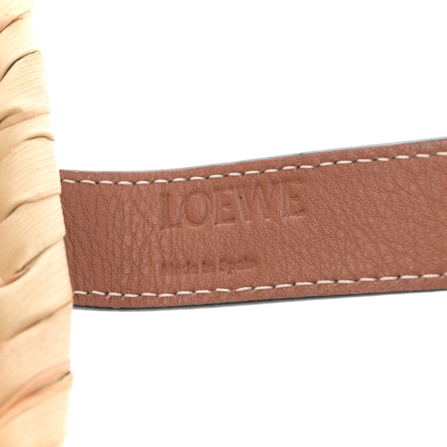 Loewe Raffia Basket Tote Bag Natural Tan 6 of 9
