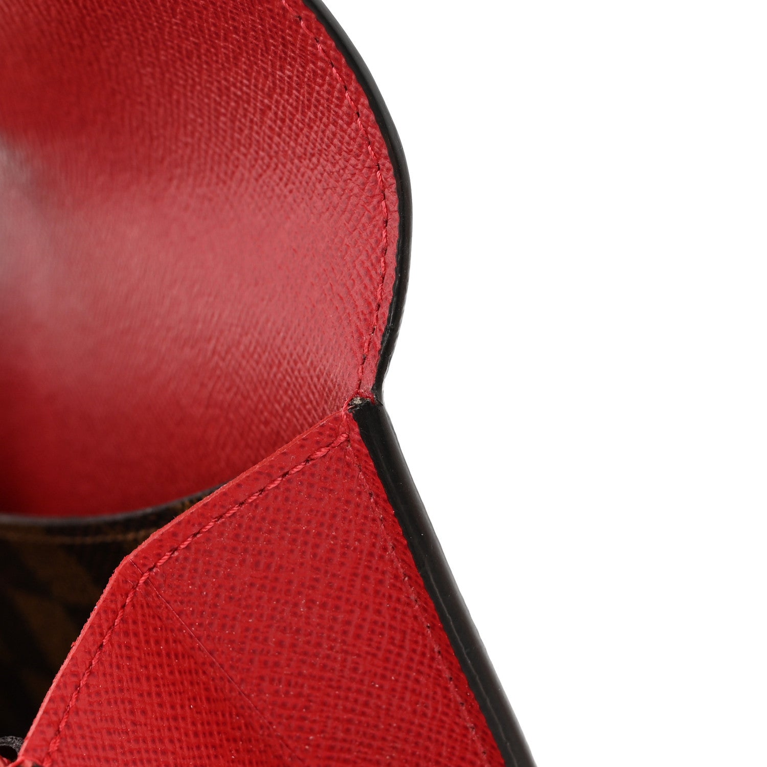 Louis Vuitton Damier Ebene Emilie Wallet Red 11 of 12