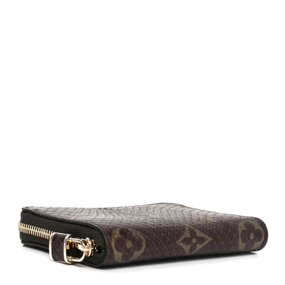 Louis Vuitton Snakeskin Monogram Zippy Padlock Coin Purse Brown 4 of 6