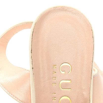 Gucci Malaga Kid Keyla Platform 60/155mm Slingback Sandals 41 Mystic White 12 of 19
