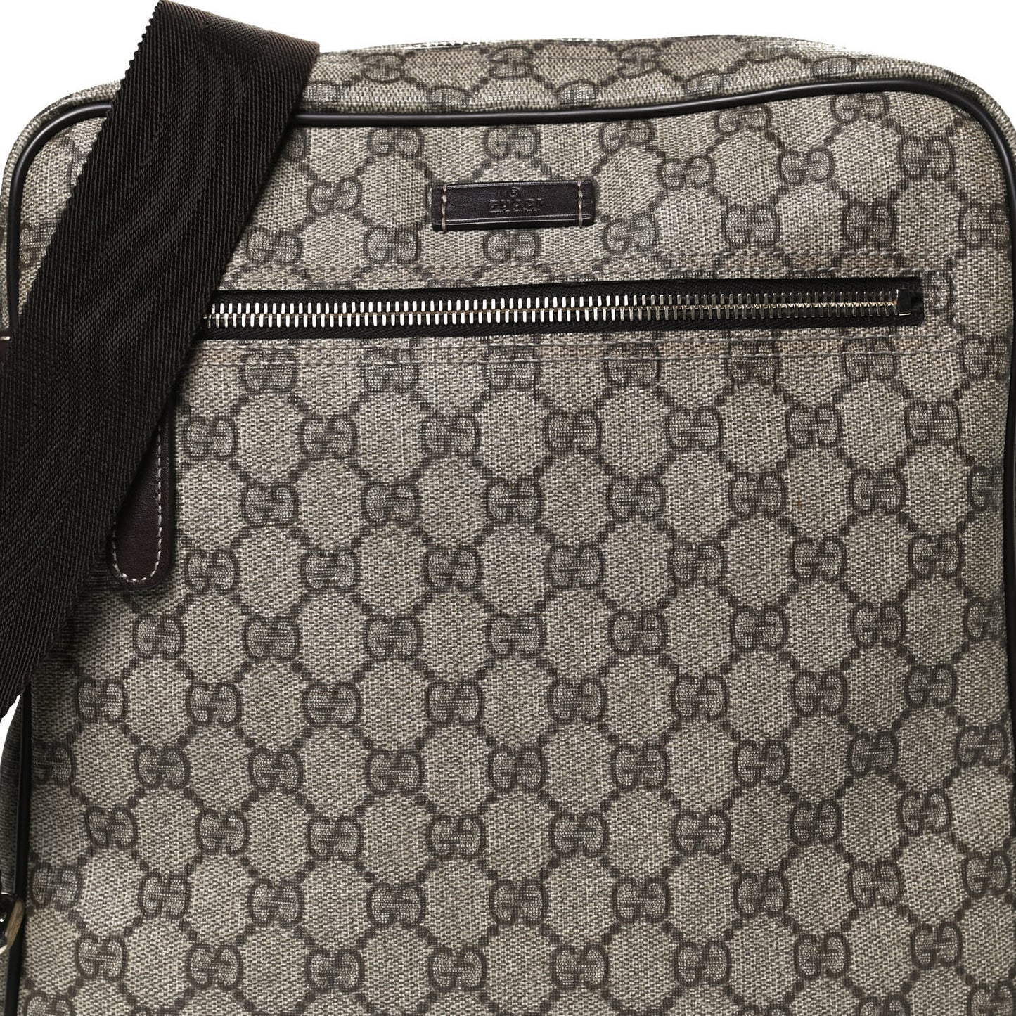 GG Plus Monogram Medium Messenger Bag Dark Brown