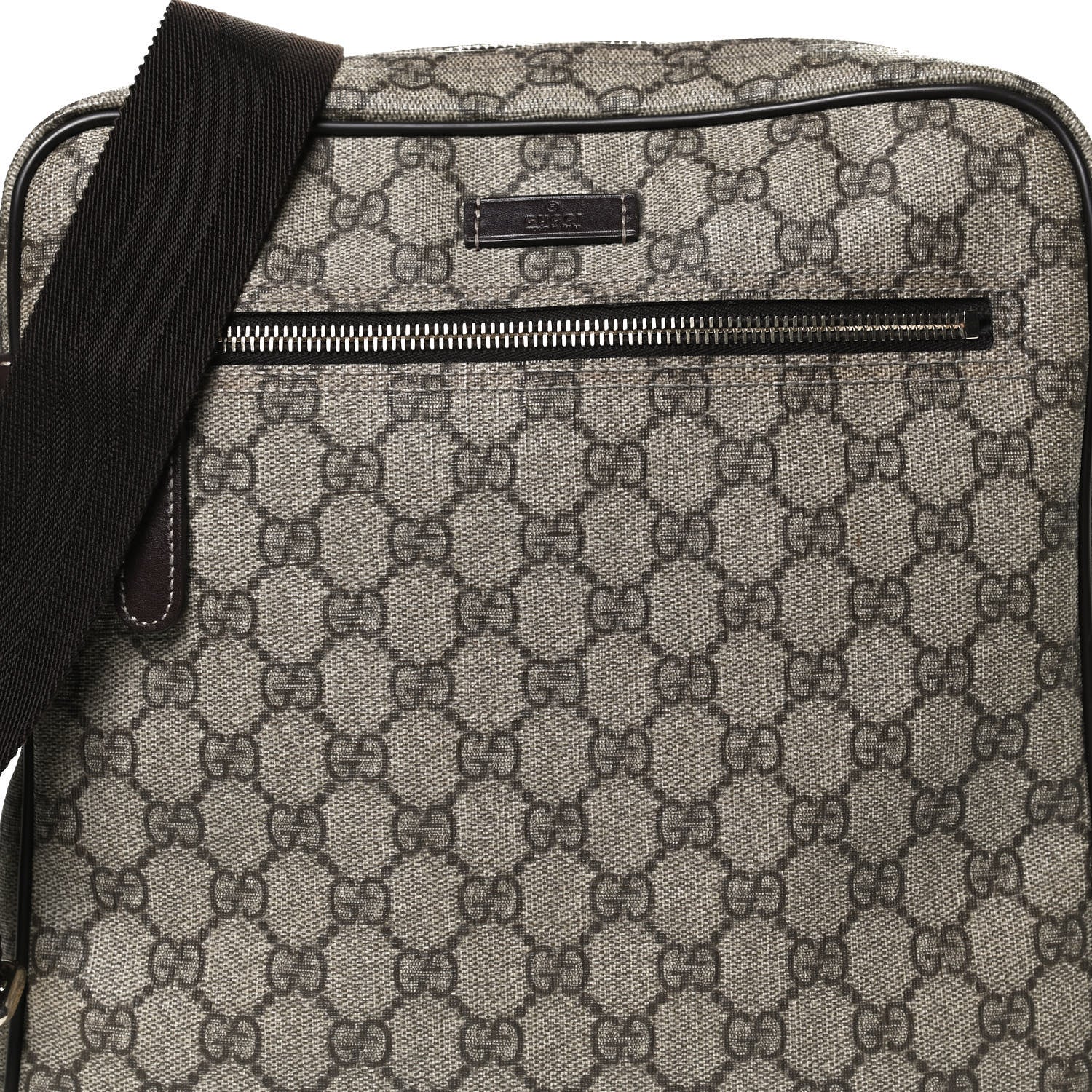 Gucci GG Plus Monogram Medium Messenger Bag Dark Brown 10 of 13