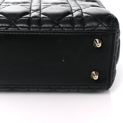 Christian Dior Lambskin Cannage Small Lucky Badges My Lady Dior Black 14 of 17