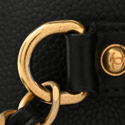 Chanel Caviar Quilted Medium CC Filigree Vanity Case Black 11 of 13