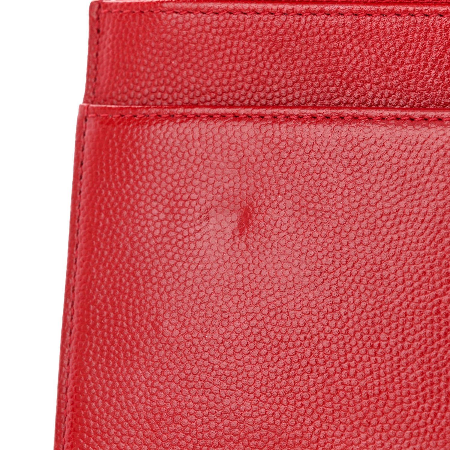Chanel Caviar Sevruga Wallet on Chain WOC Red 12 of 13