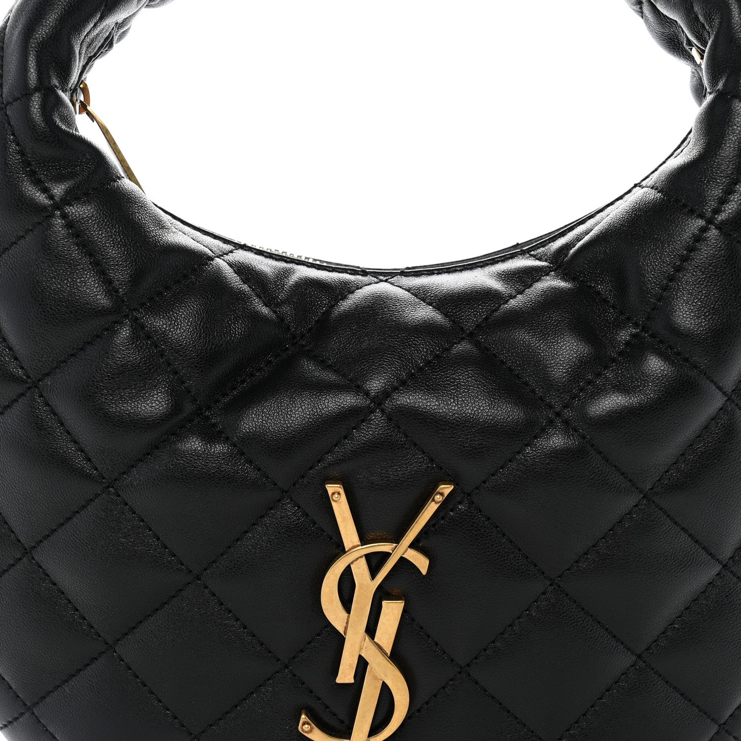 Saint Laurent Lambskin Quilted Icarino Bag Black 7 of 9