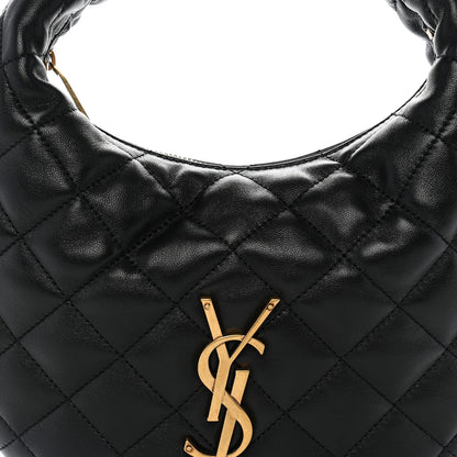 Saint Laurent Lambskin Quilted Icarino Bag Black 7 of 9