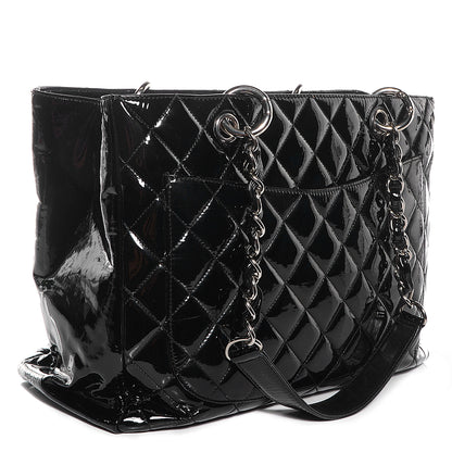 Chanel Patent Grand Shopping Tote GST Black 3 of 7