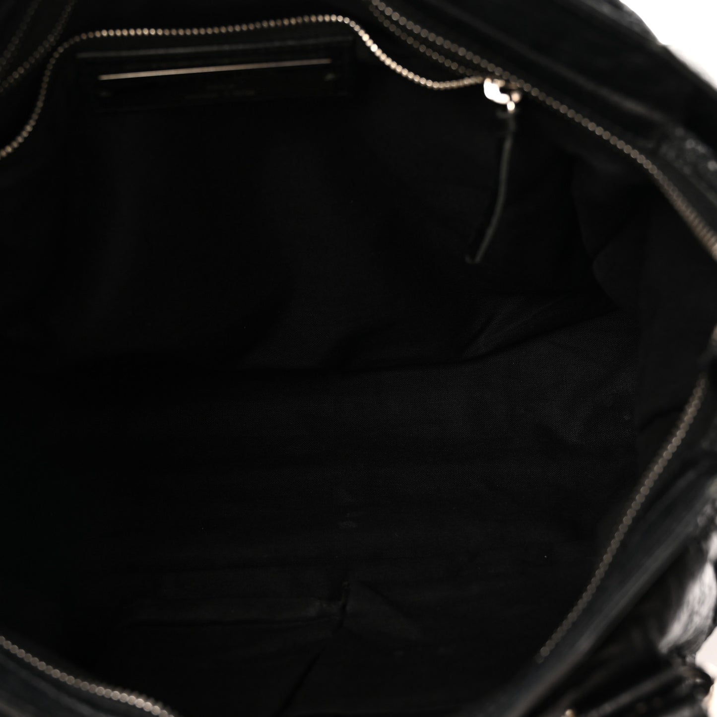 Agneau Classic Silver Hardware City Black