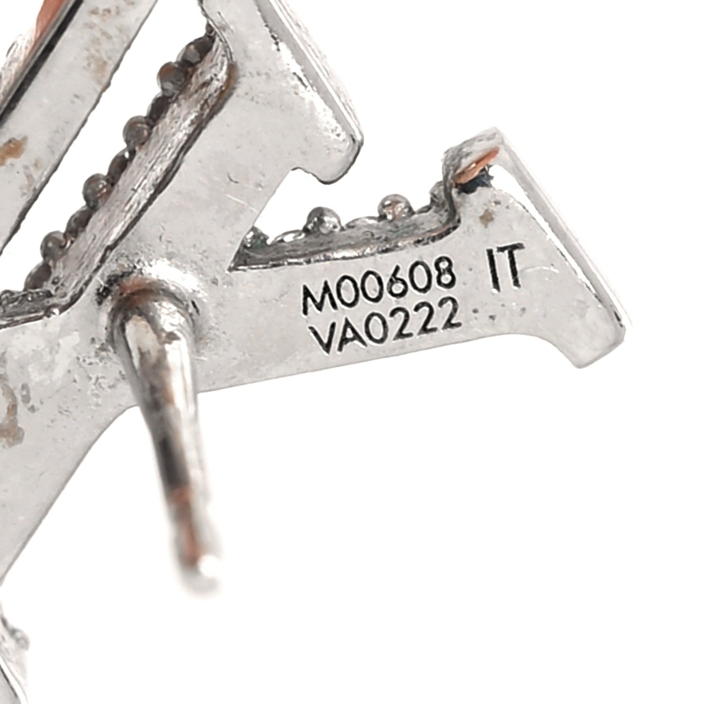 Crystal LV Iconic Earrings Silver