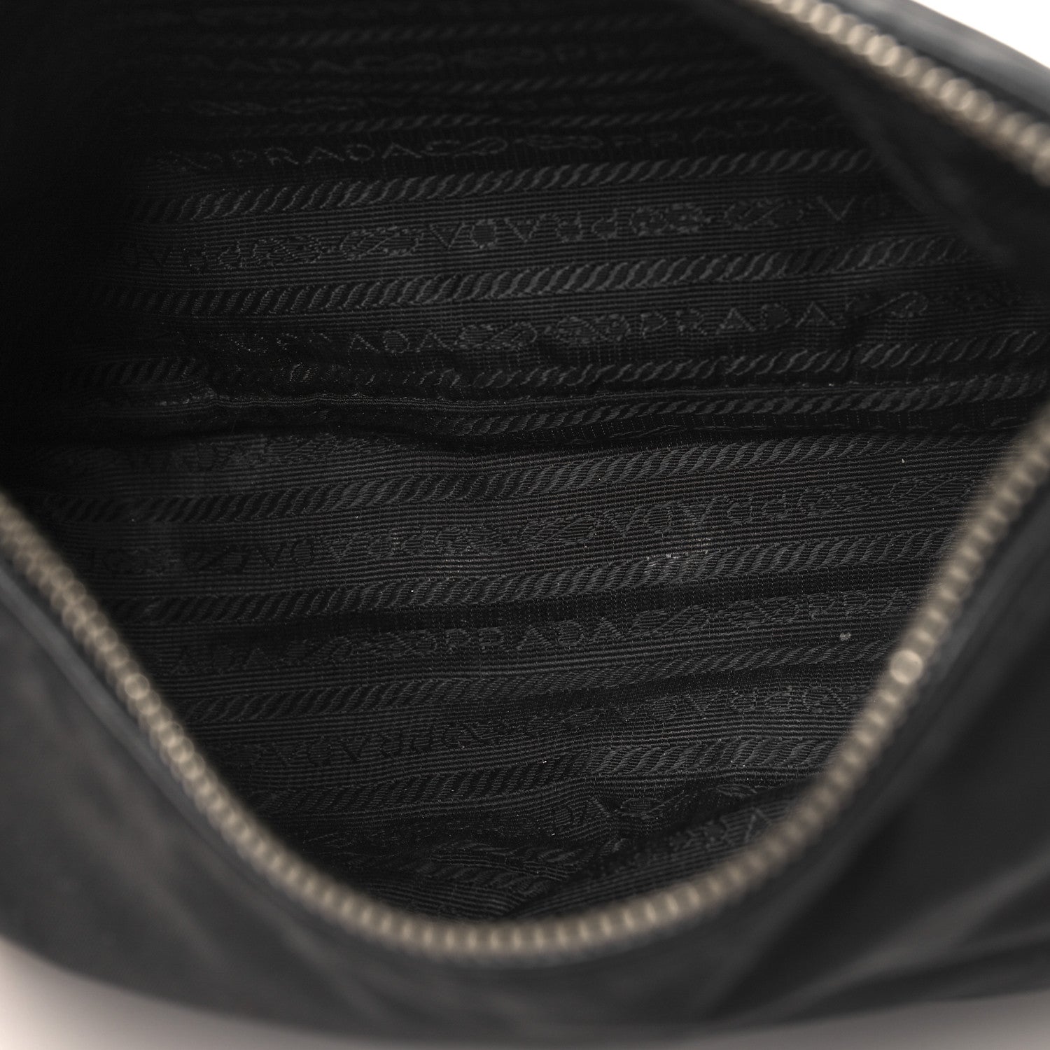 Prada Tessuto Nylon Vitello Hobo Black 5 of 11