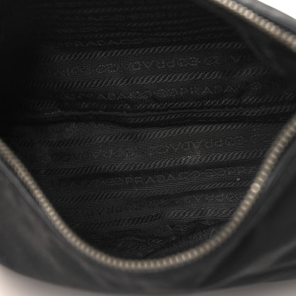 Prada Tessuto Nylon Vitello Hobo Black 5 of 11