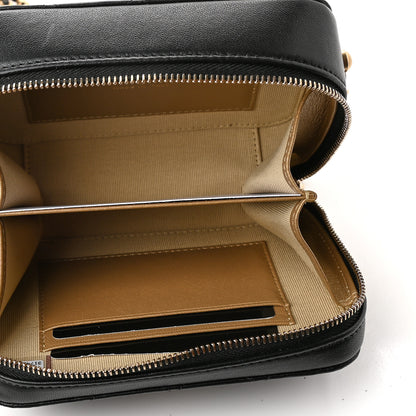 Chanel Lambskin Quilted CC Pearl Crush Camera Case Black 5 of 9