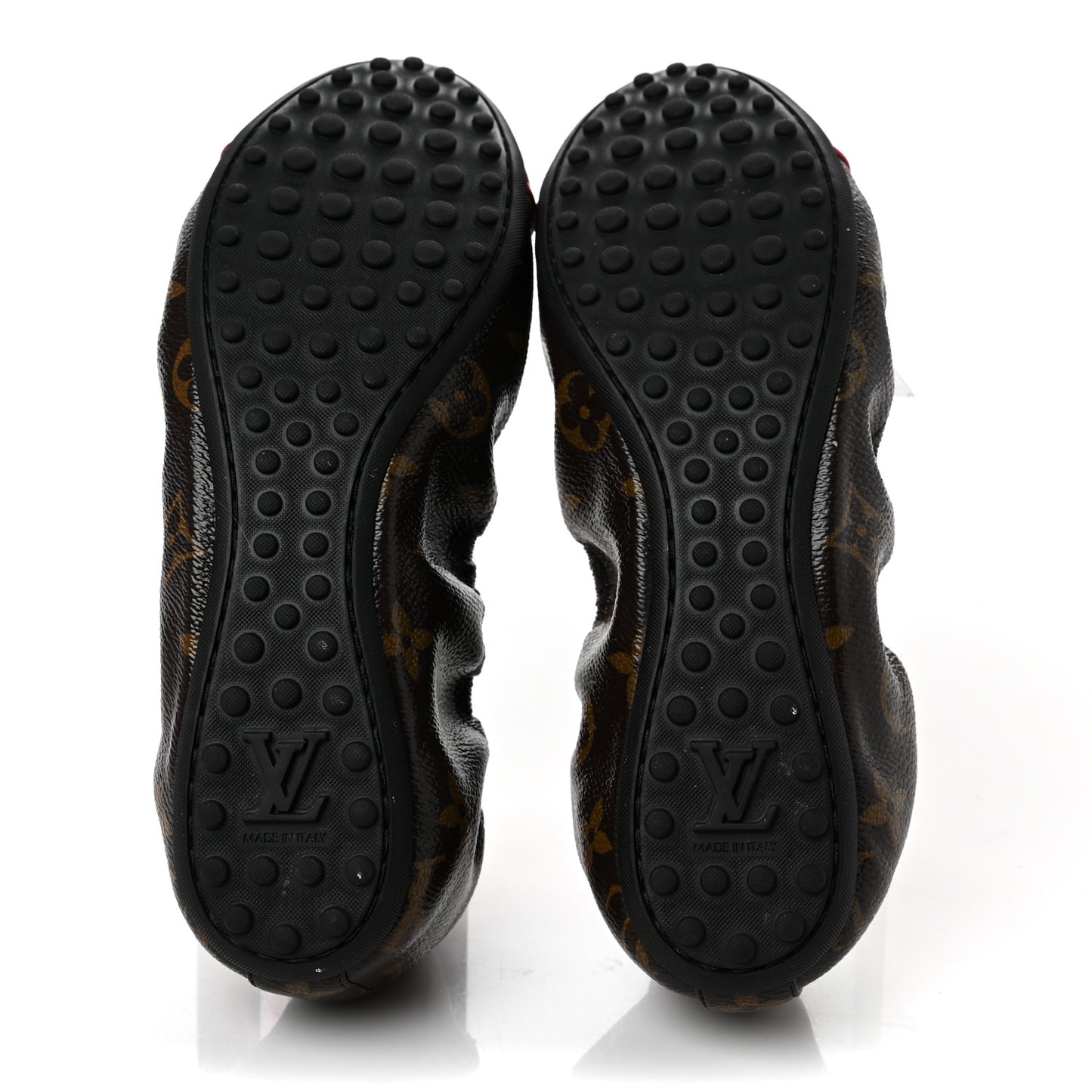 Monogram Patent Flirty Ballerina Flats 38 Coquelicot