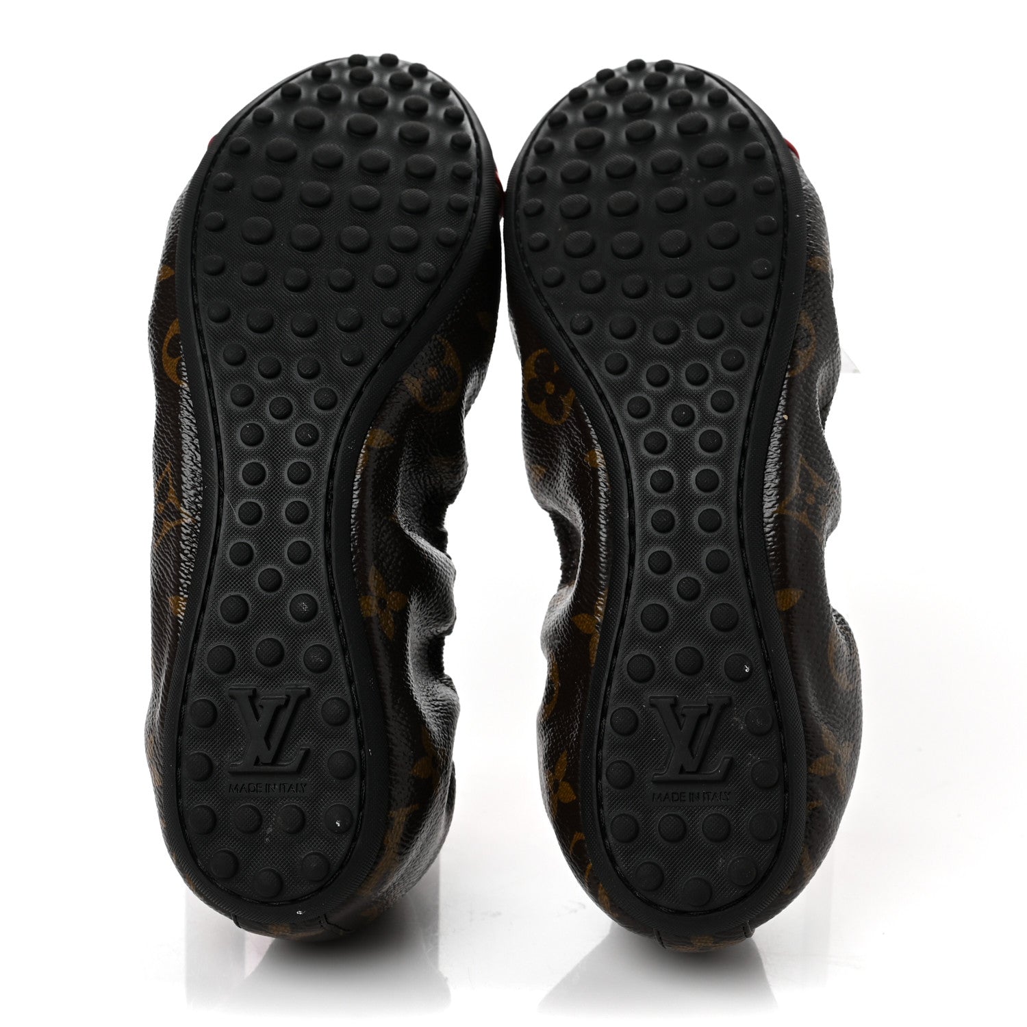 Louis Vuitton Monogram Patent Flirty Ballerina Flats 38 Coquelicot 5 of 7