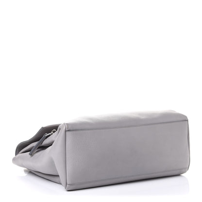 Givenchy Grained Calfskin Medium Pandora Pure Flap Bag Pearl Grey 8 of 19