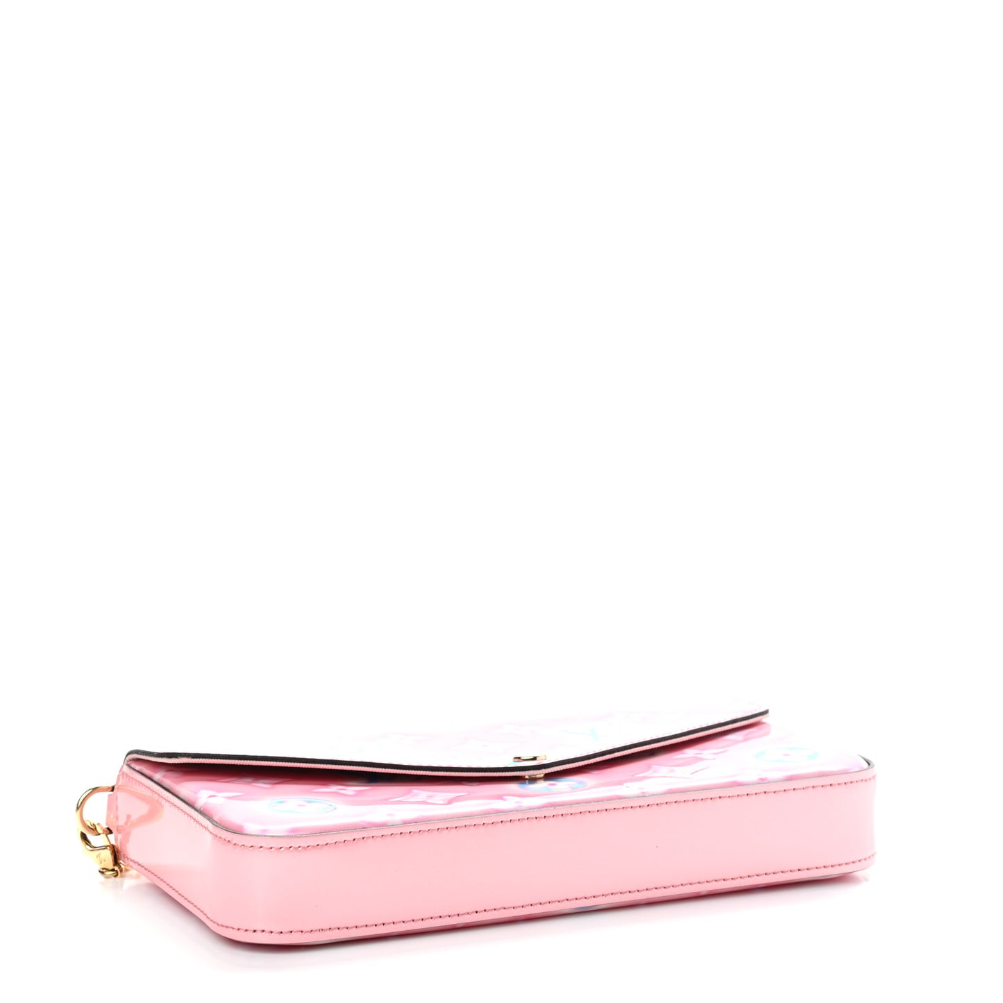 Vernis Valentine Felicie Pochette Chain Wallet Light Pink Neon