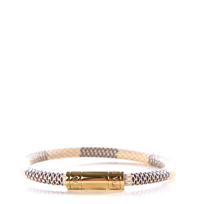 Louis Vuitton Damier Azur Keep It Bracelet 17 4 of 5