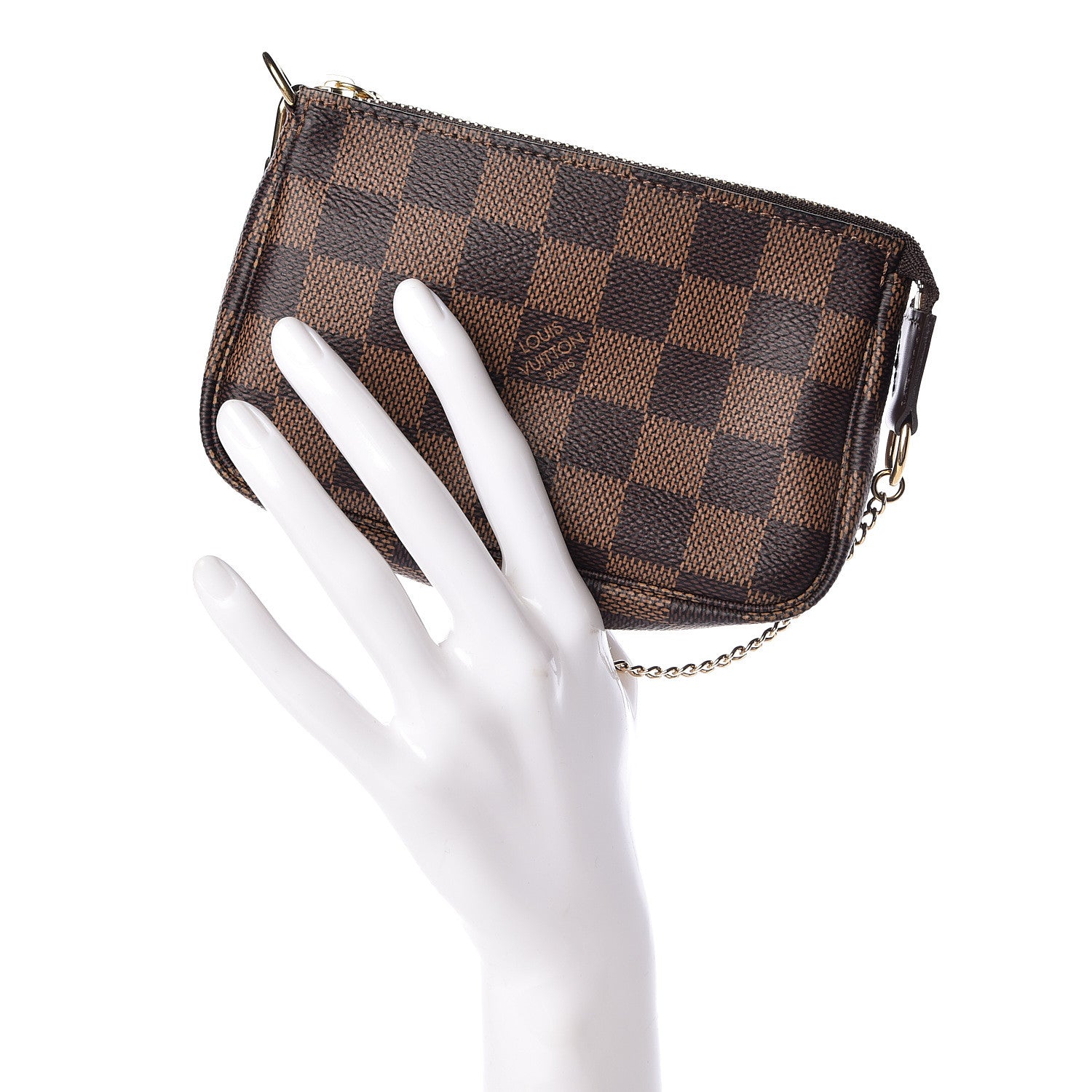 Louis Vuitton Damier Ebene Mini Pochette Accessories 2 of 7