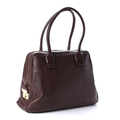 Marc Jacobs Lambskin Prince Georgie Flight Tote Chestnut 3 of 10