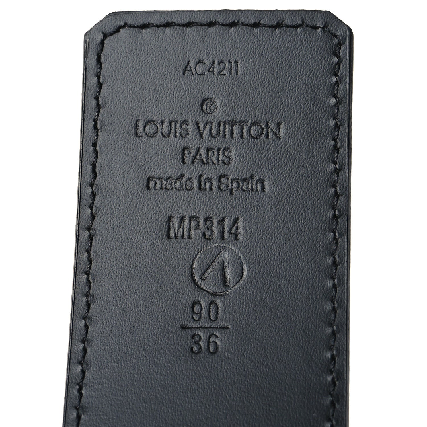 Louis Vuitton Damier Initiales Belt 90 36 Black 3 of 6