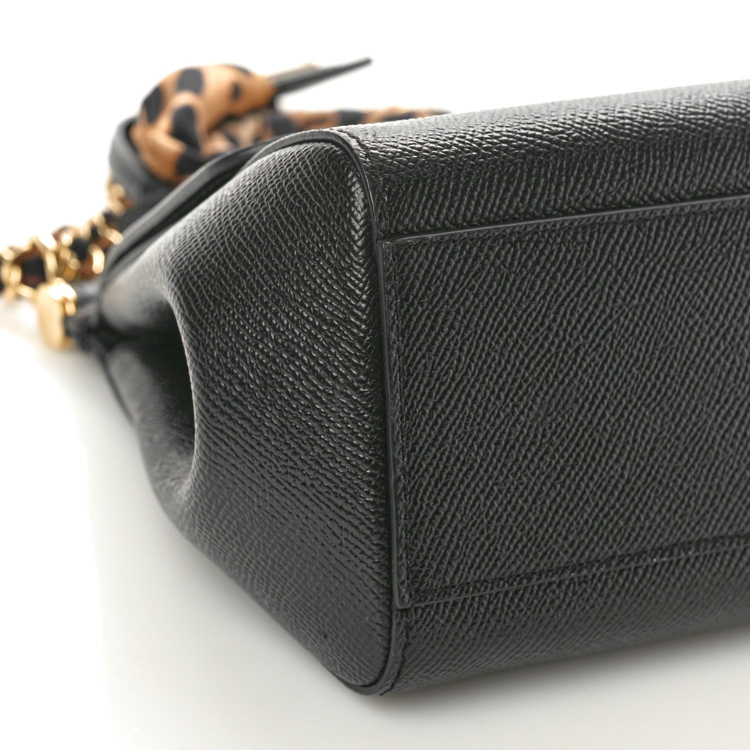 Dolce & Gabbana Dauphine Small Miss Sicily Satchel With Scarf Black 8 of 9