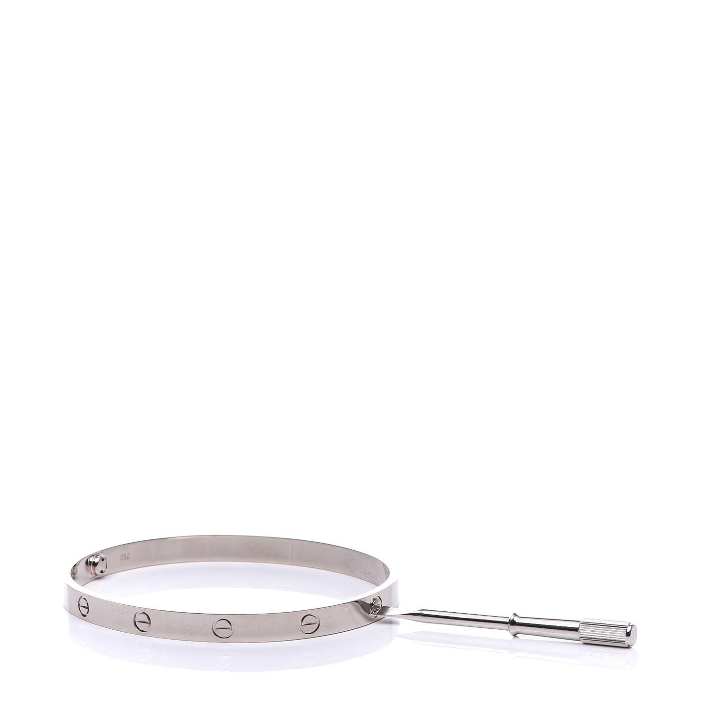 18K White Gold LOVE Bracelet 21