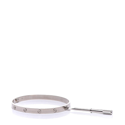 Cartier 18K White Gold LOVE Bracelet 21 4 of 7