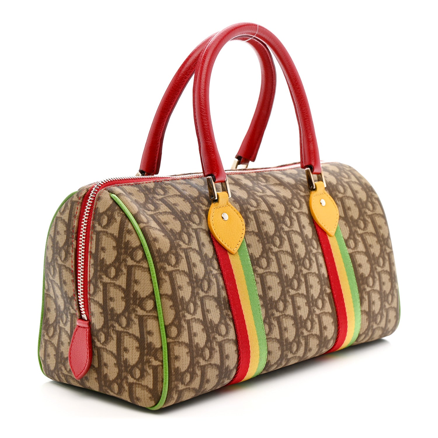 Christian Dior Monogram Rasta Boston Beige 3 of 18