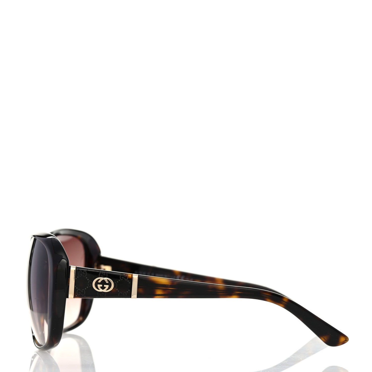 Gucci Acetate Oversize Square Frame Sunglasses GG3125S Havana 3 of 7