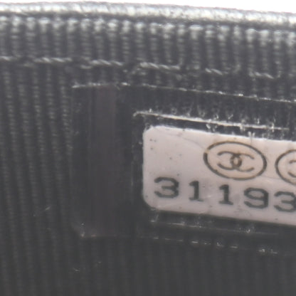 Chanel Lambskin Quilted Flap Card Holder Wallet Black 8 of 9