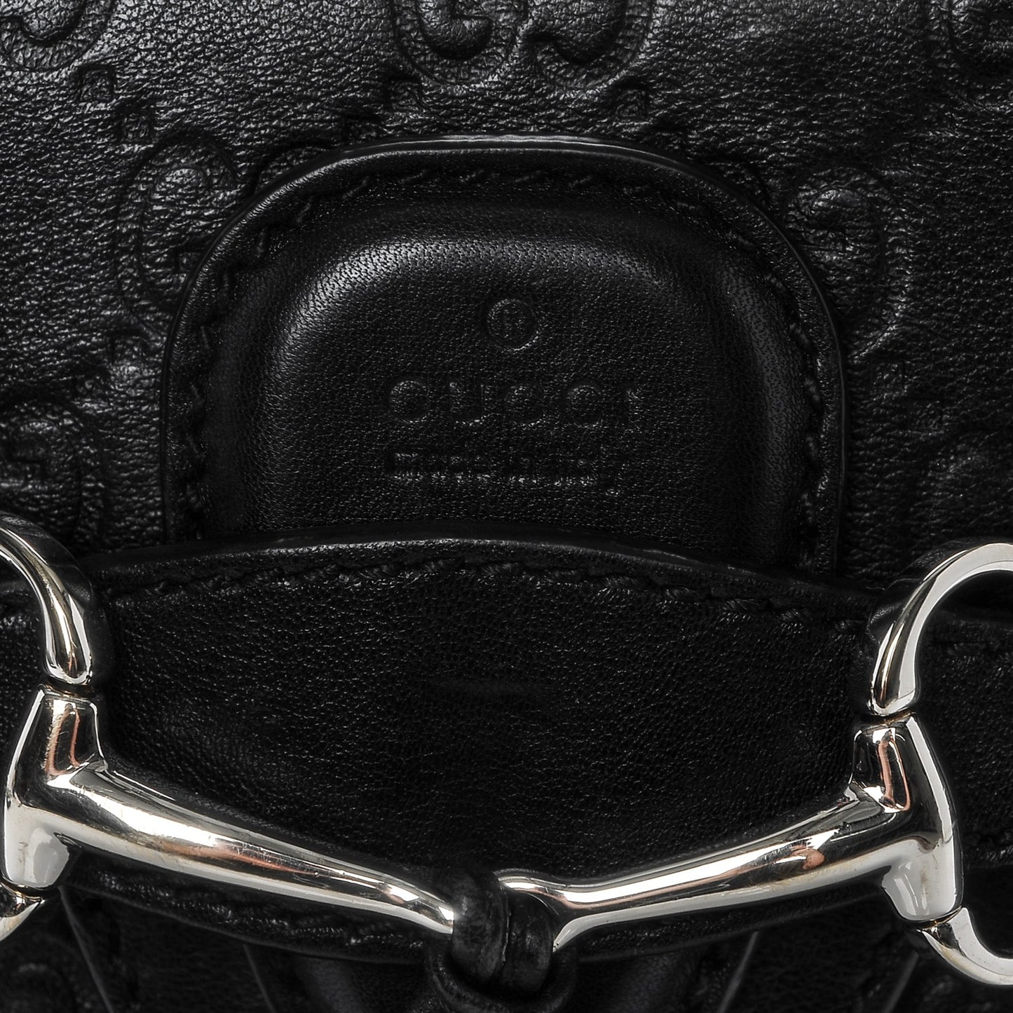 Guccissima Small Emily Shoulder Bag Black