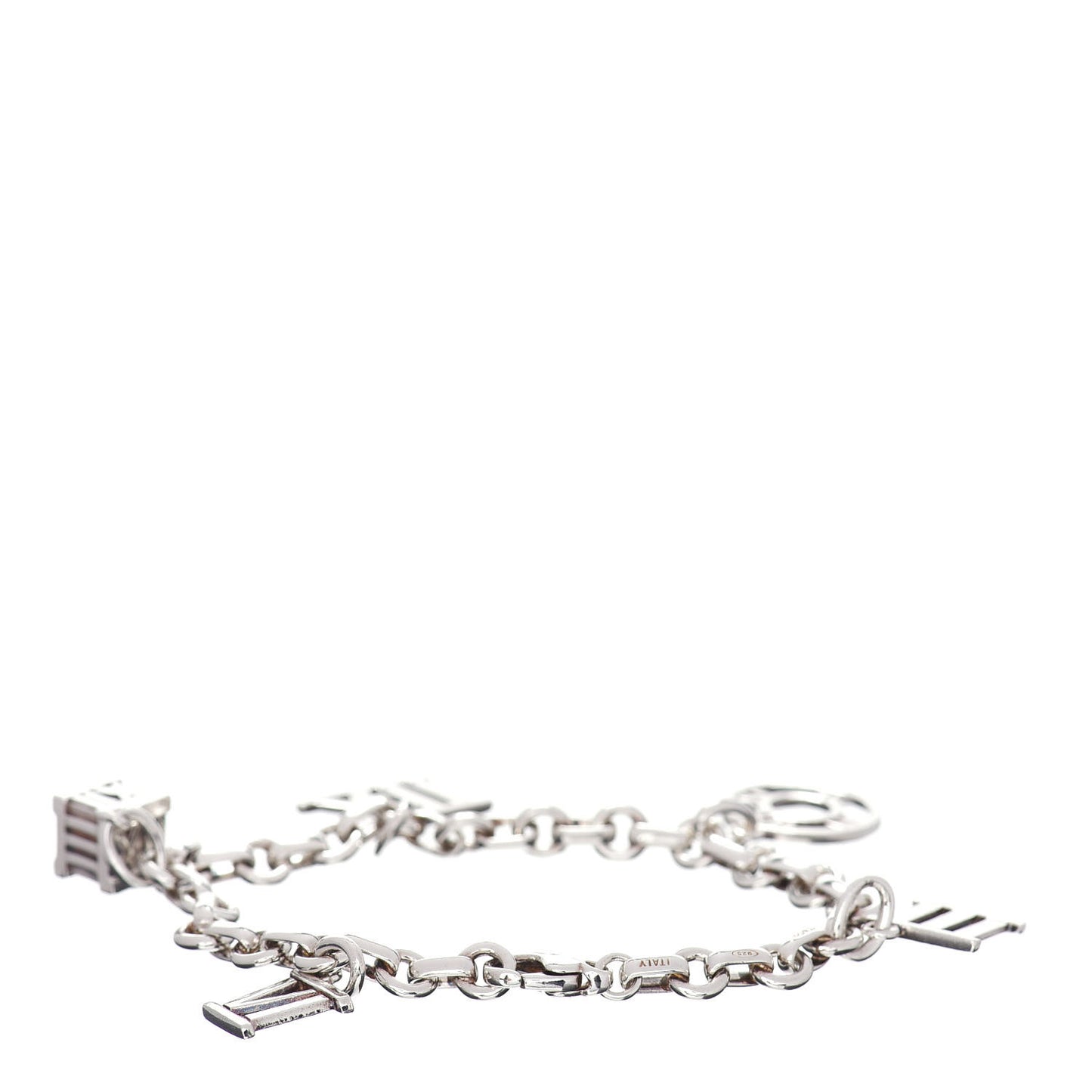 Sterling Silver Atlas Charm Bracelet