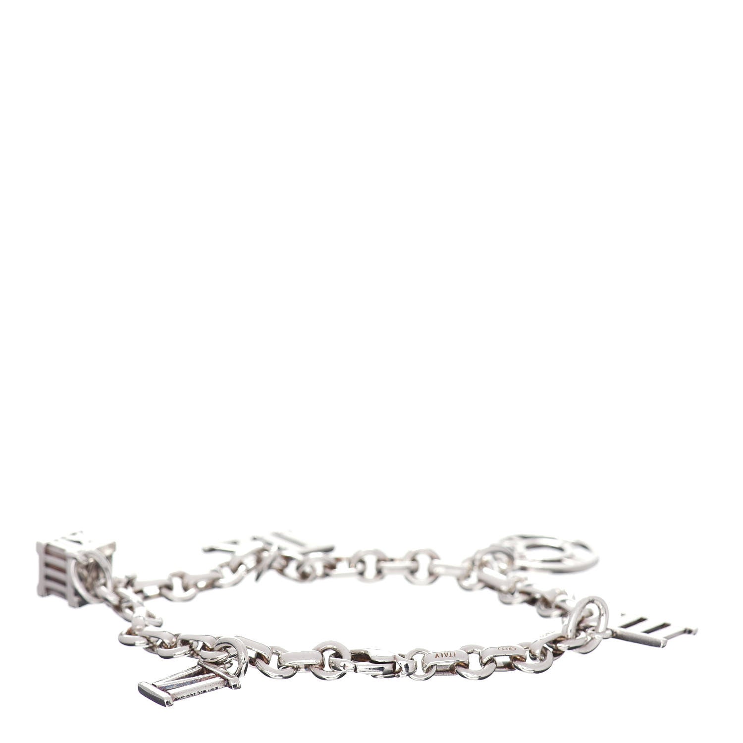 Tiffany Sterling Silver Atlas Charm Bracelet 3 of 4