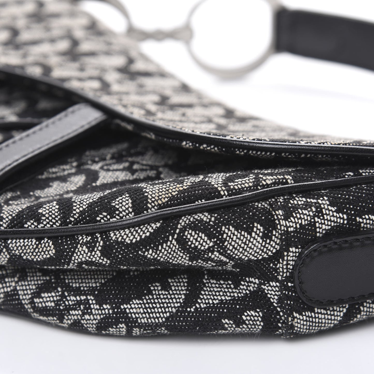 Monogram Saddle Bag Black