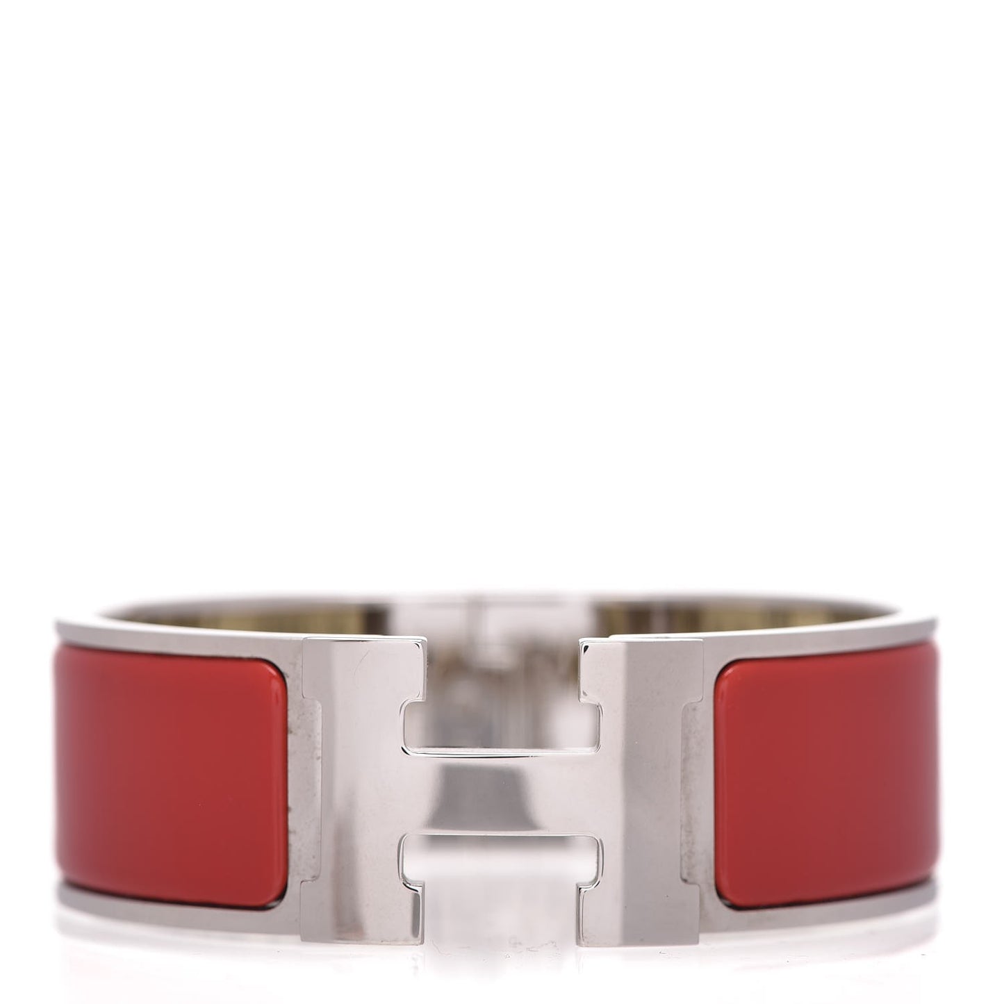 Enamel Wide Clic Clac H Bracelet PM Rouge Vif