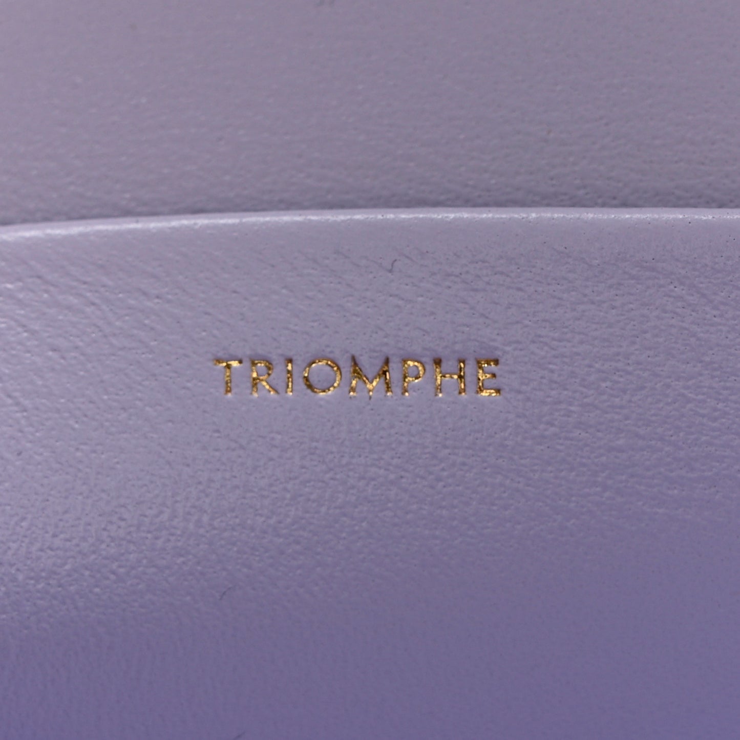 Shiny Calfskin Triomphe Chain Shoulder Bag Light Lavender